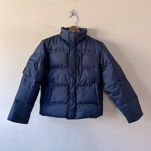 Polo by Ralph Lauren Blue Puffer Down Jacket medium 12/14